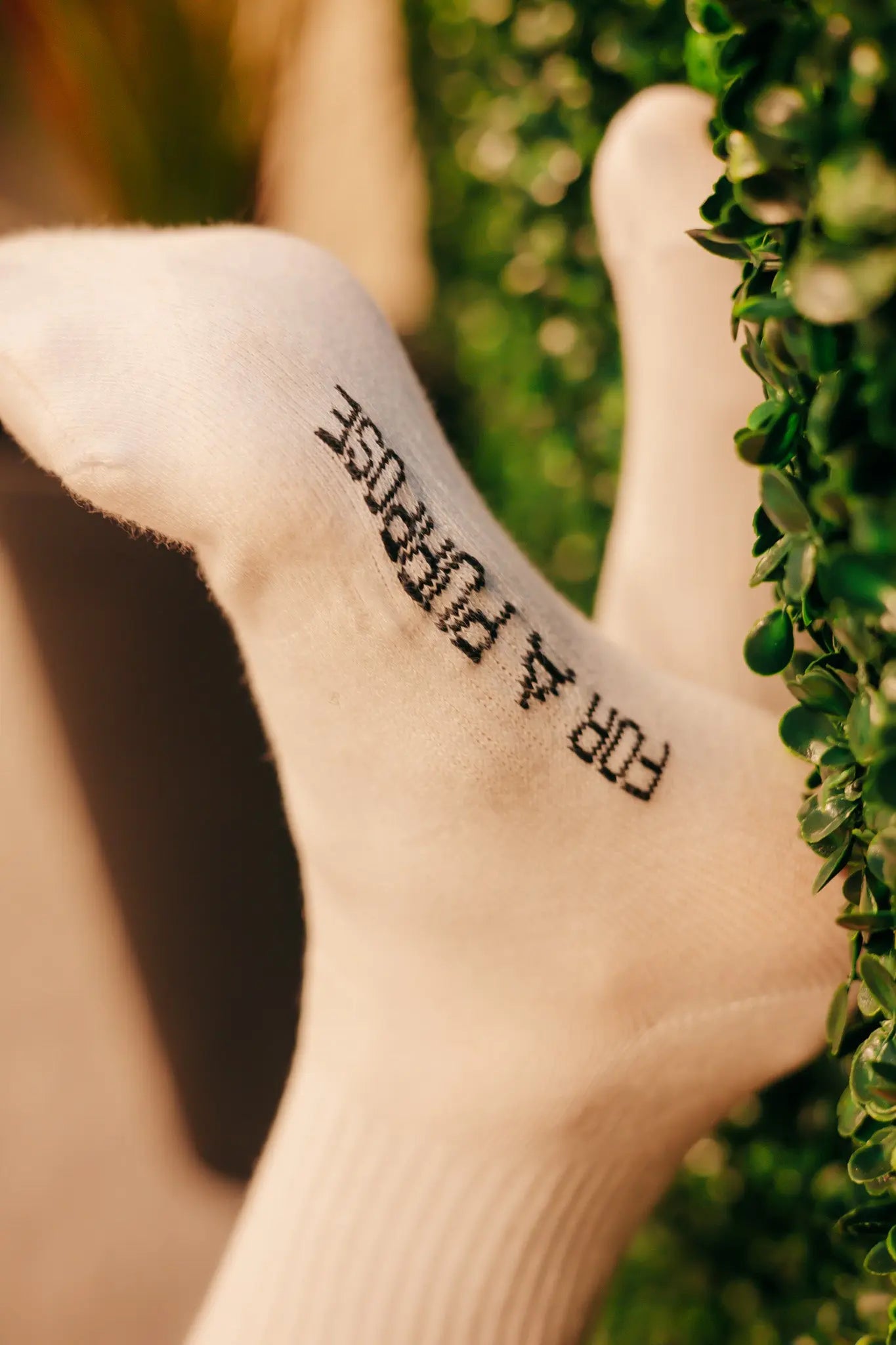 The Redeemed Walk Sock — White - Thorn & Grace