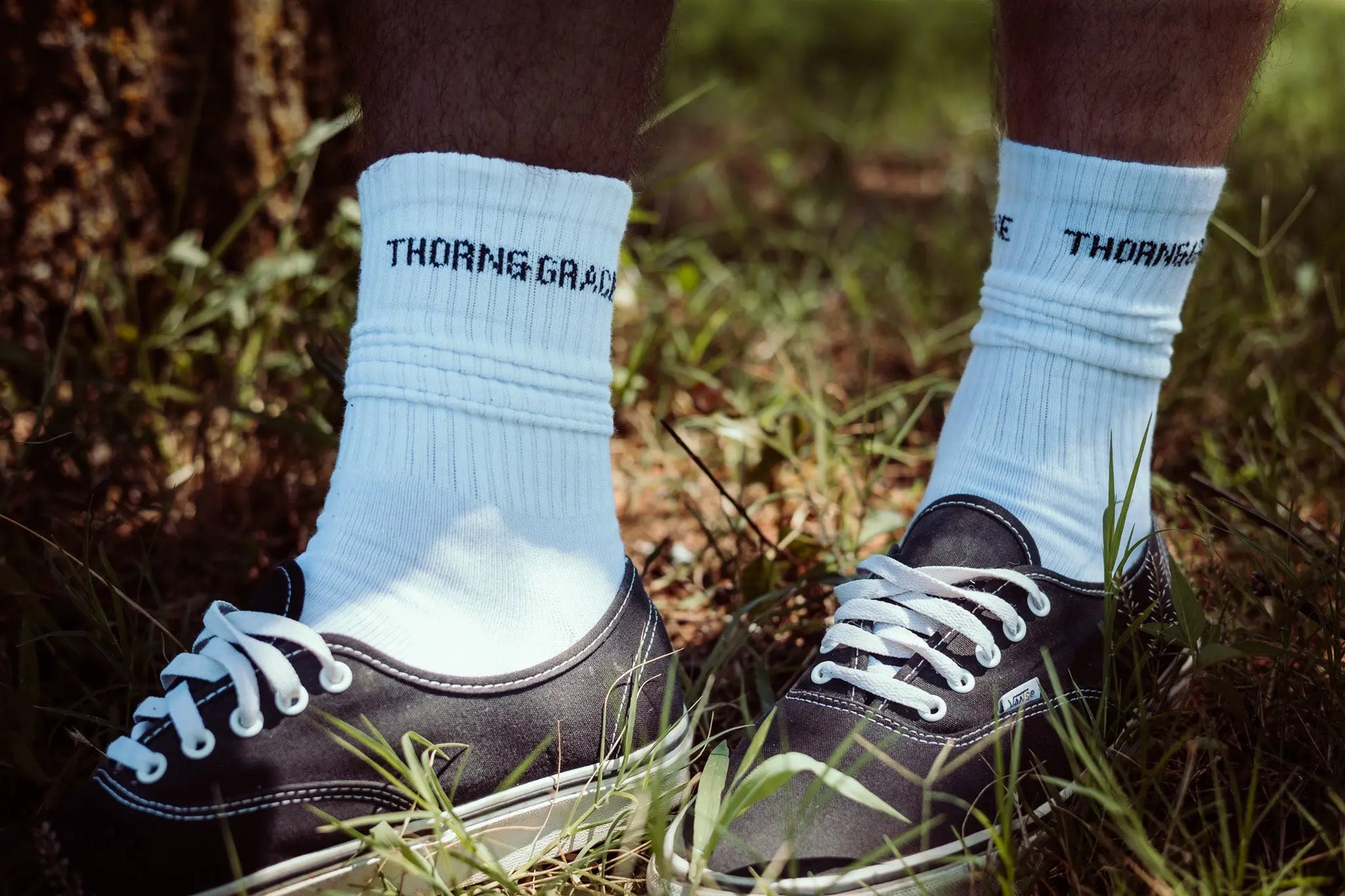 The Redeemed Walk Sock — White - Thorn & Grace